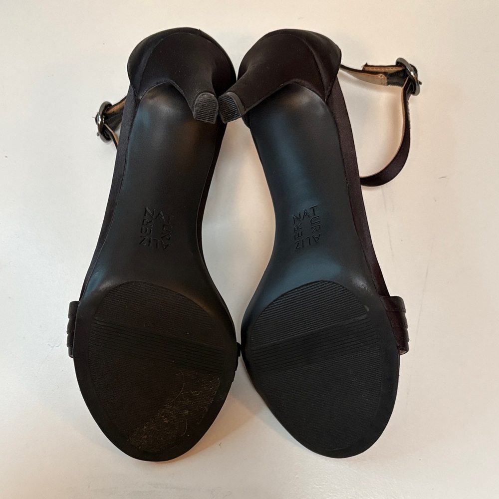 Naturalizer Black Ankle Strap Heels - Picture 6 of 8